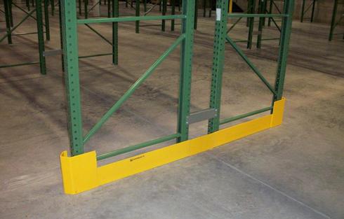 Protect back to back racking rows at the end of an aisle.