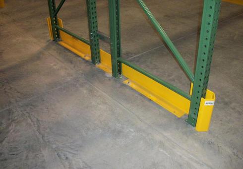 Narrow Profile space saving end of row rack protection