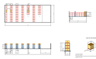 Warehouse pallet rack layout - teardrop style pallet rack and installation