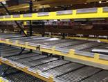 Structural pallet rack beams w/ carton flow
