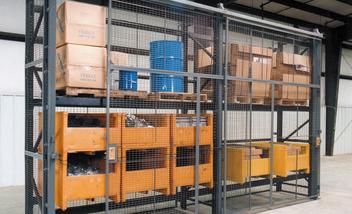 Sliding Doors to Enclose Pallet Rack