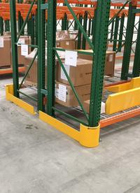 Pallet Racking End of Row Rack Protection